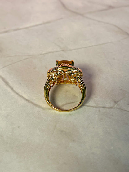 1940s Diamond & Topaz Ring