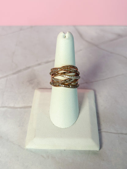 1950s Gold Swirl Ring