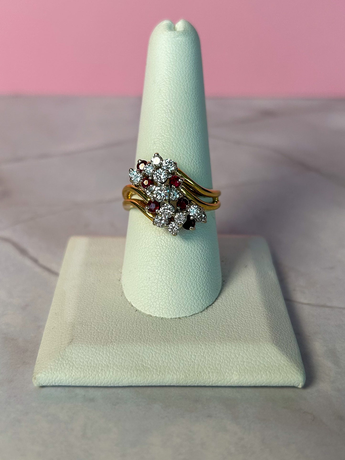 1950s Diamond Cocktail Ring