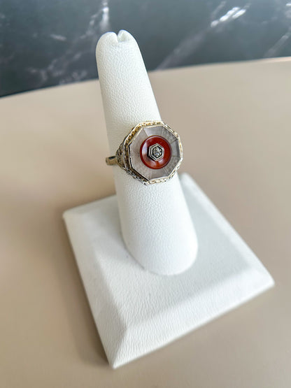 1920s Camphor Glass Ring