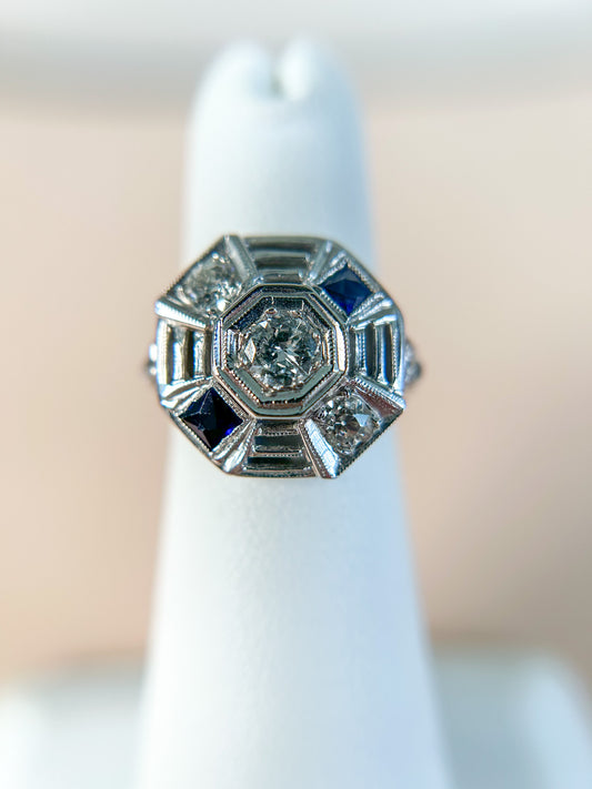 Art Deco Octagon Ring