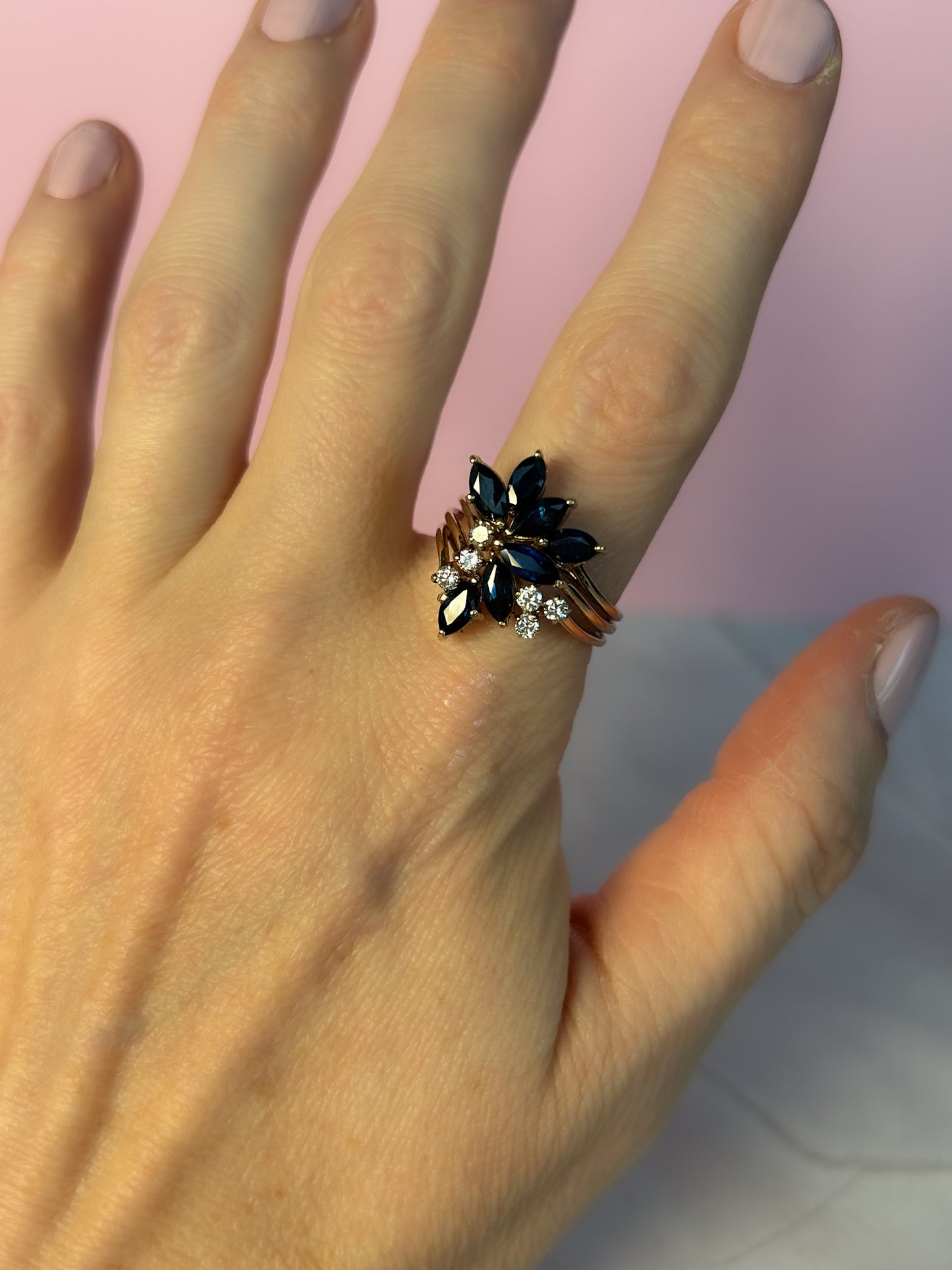 Sapphire Diamond Ring