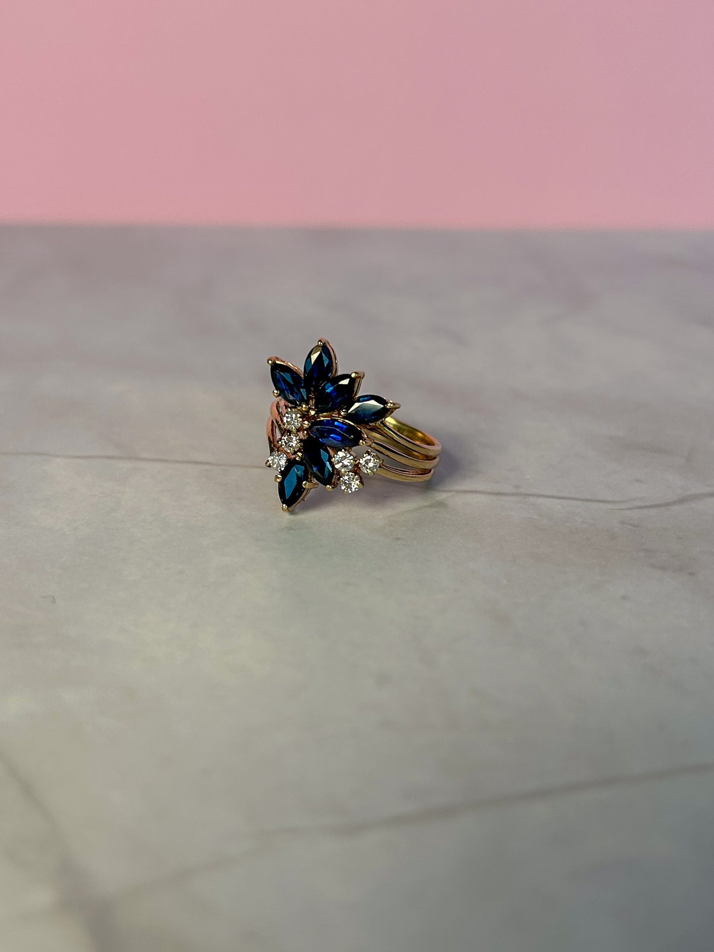Sapphire Diamond Ring