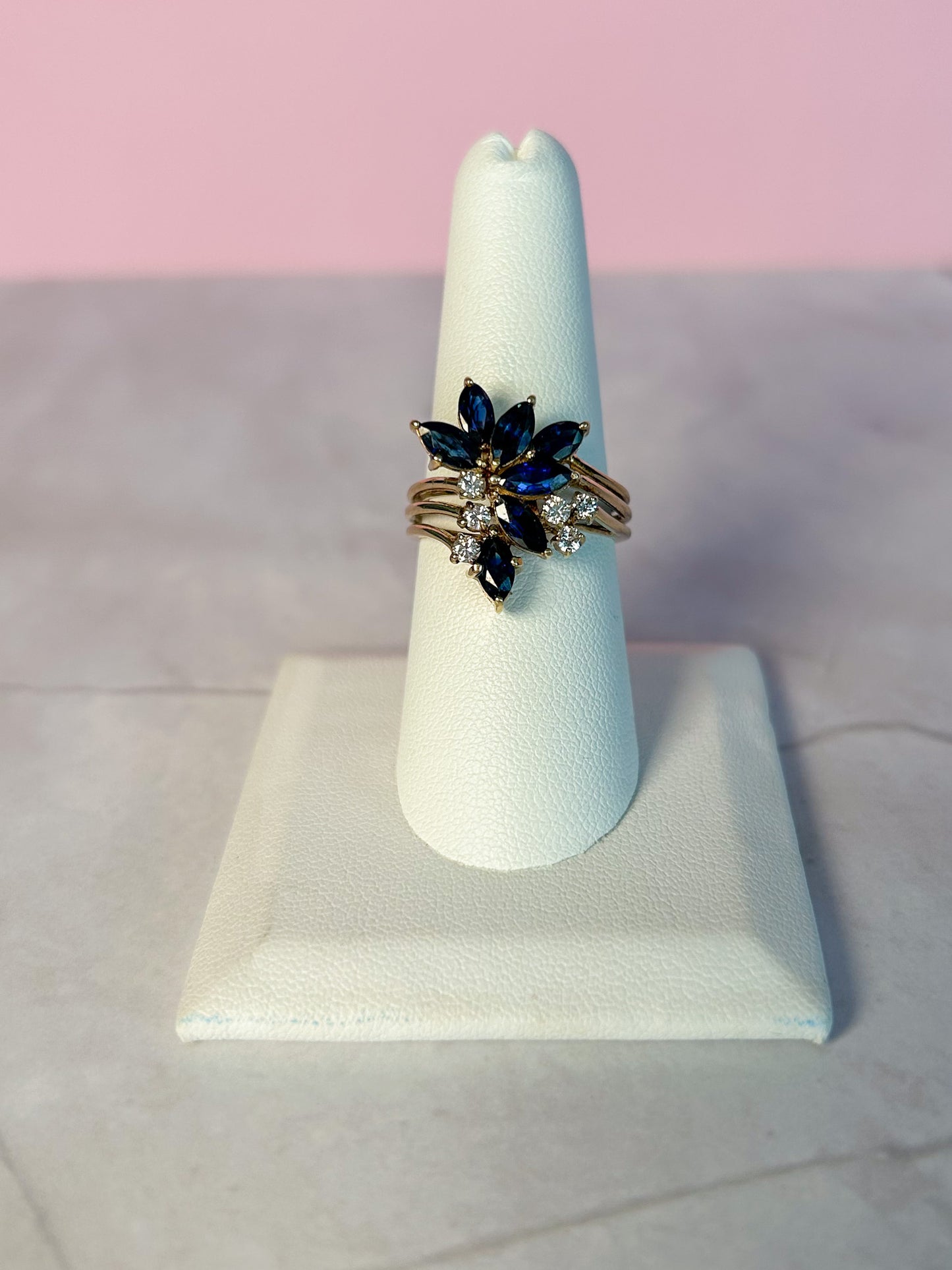 Sapphire Diamond Ring