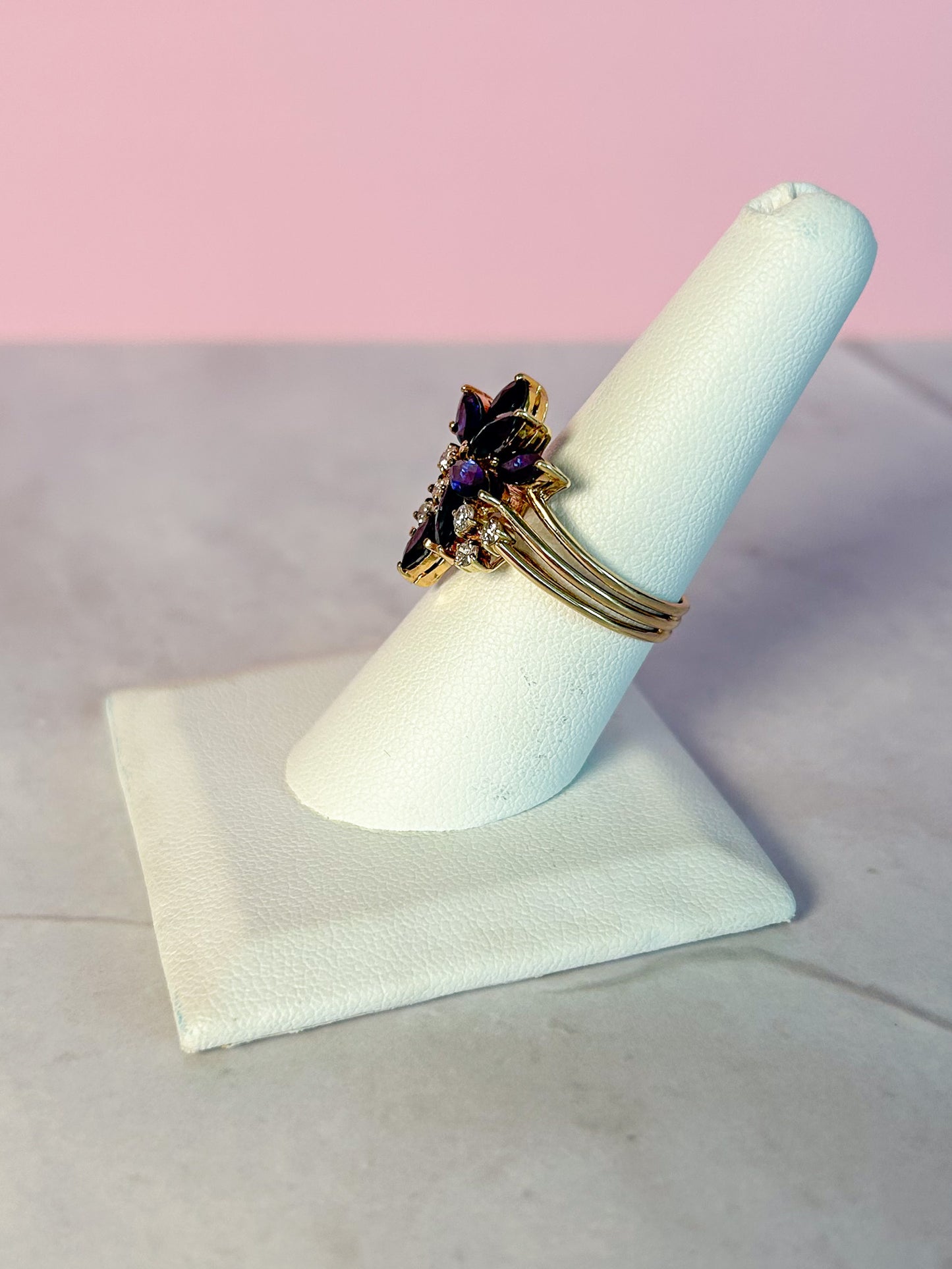 Sapphire Diamond Ring