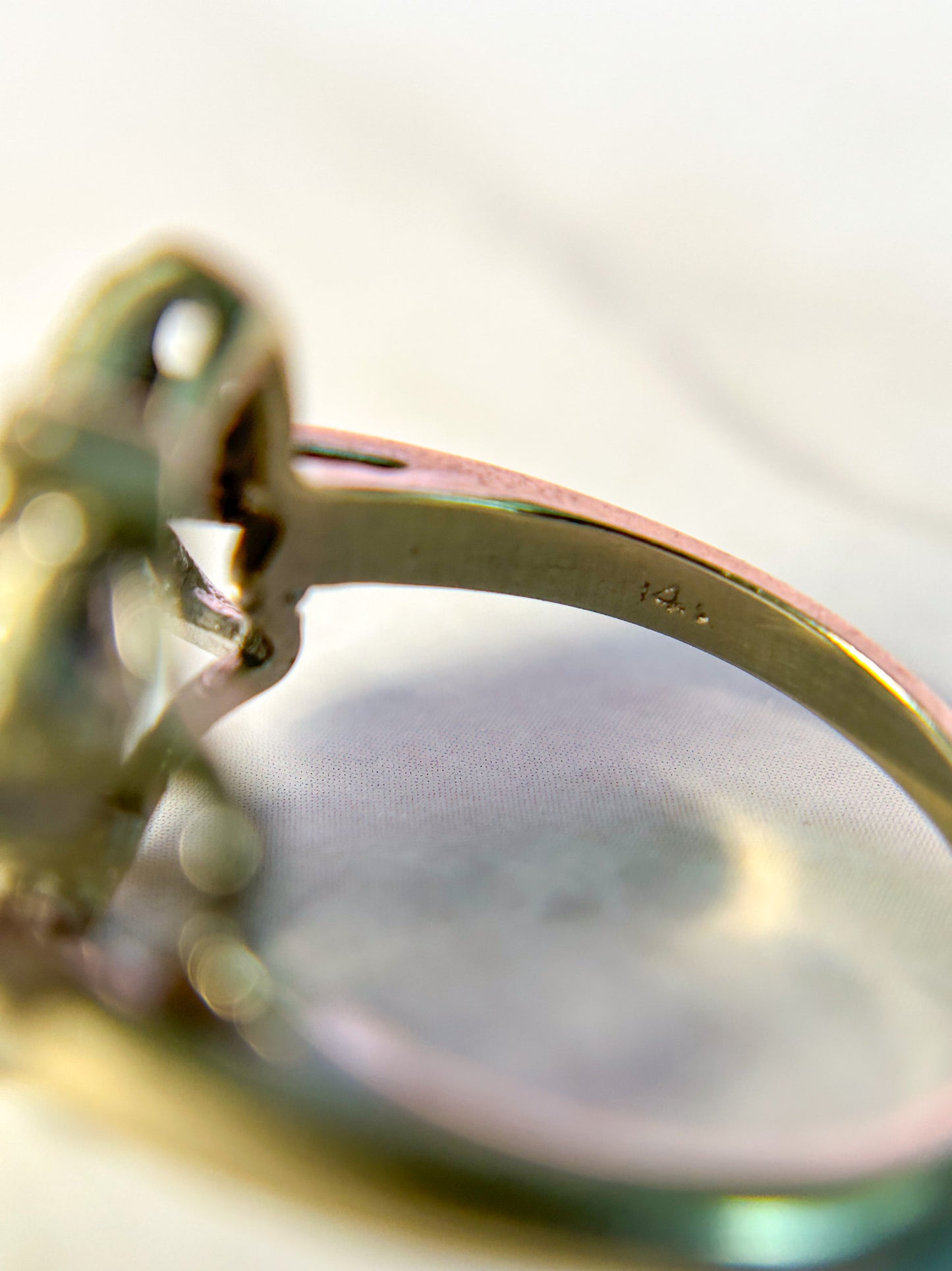 14k 1930s Diamond Ring