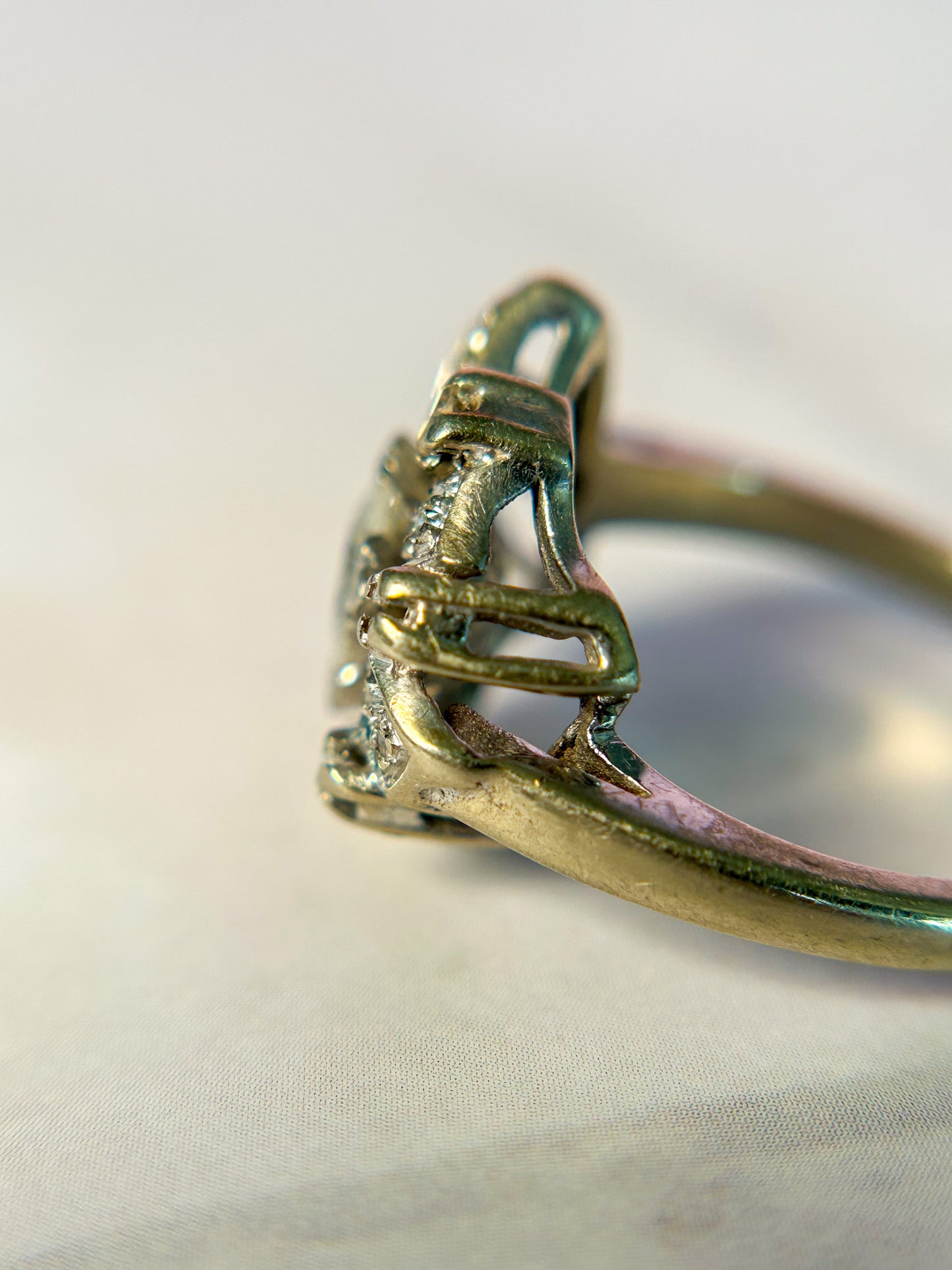 14k 1930s Diamond Ring