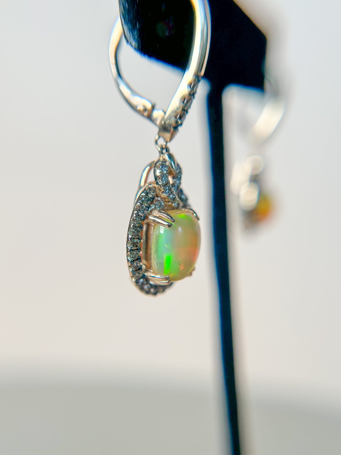 Opal Earrings - 1960s