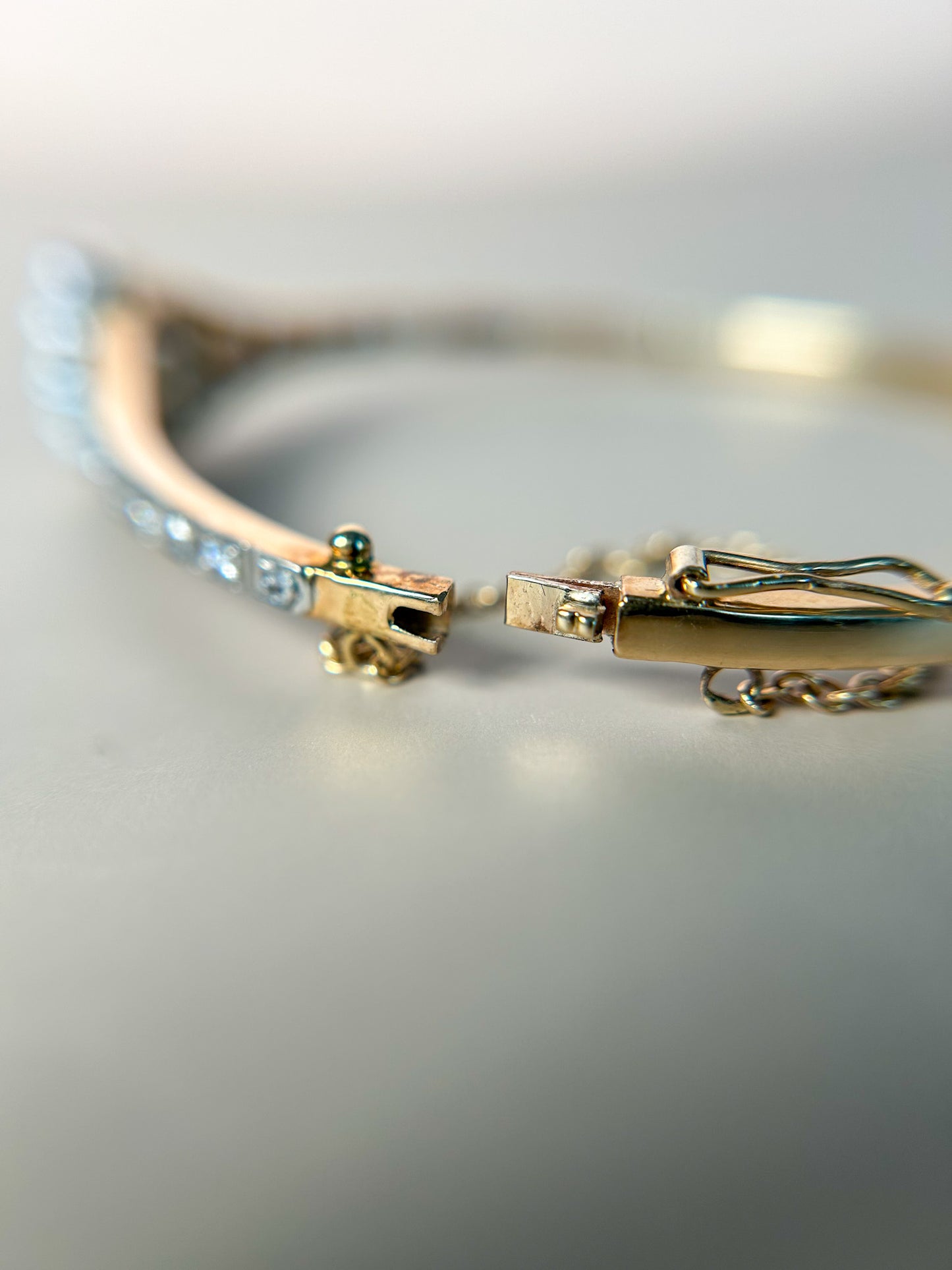 Art Deco Diamond & Pearl Bracelet