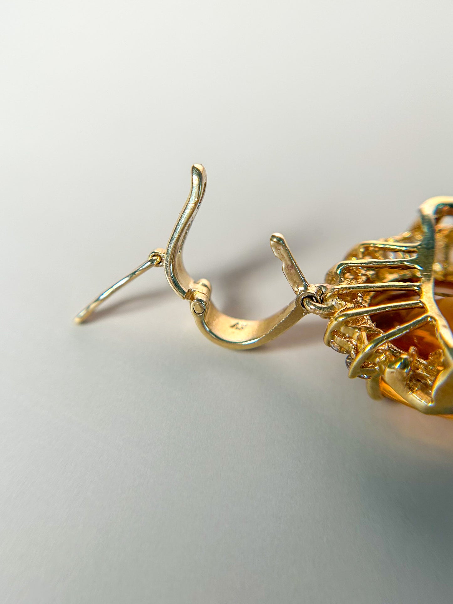 1960s Citrine & Diamond Necklace