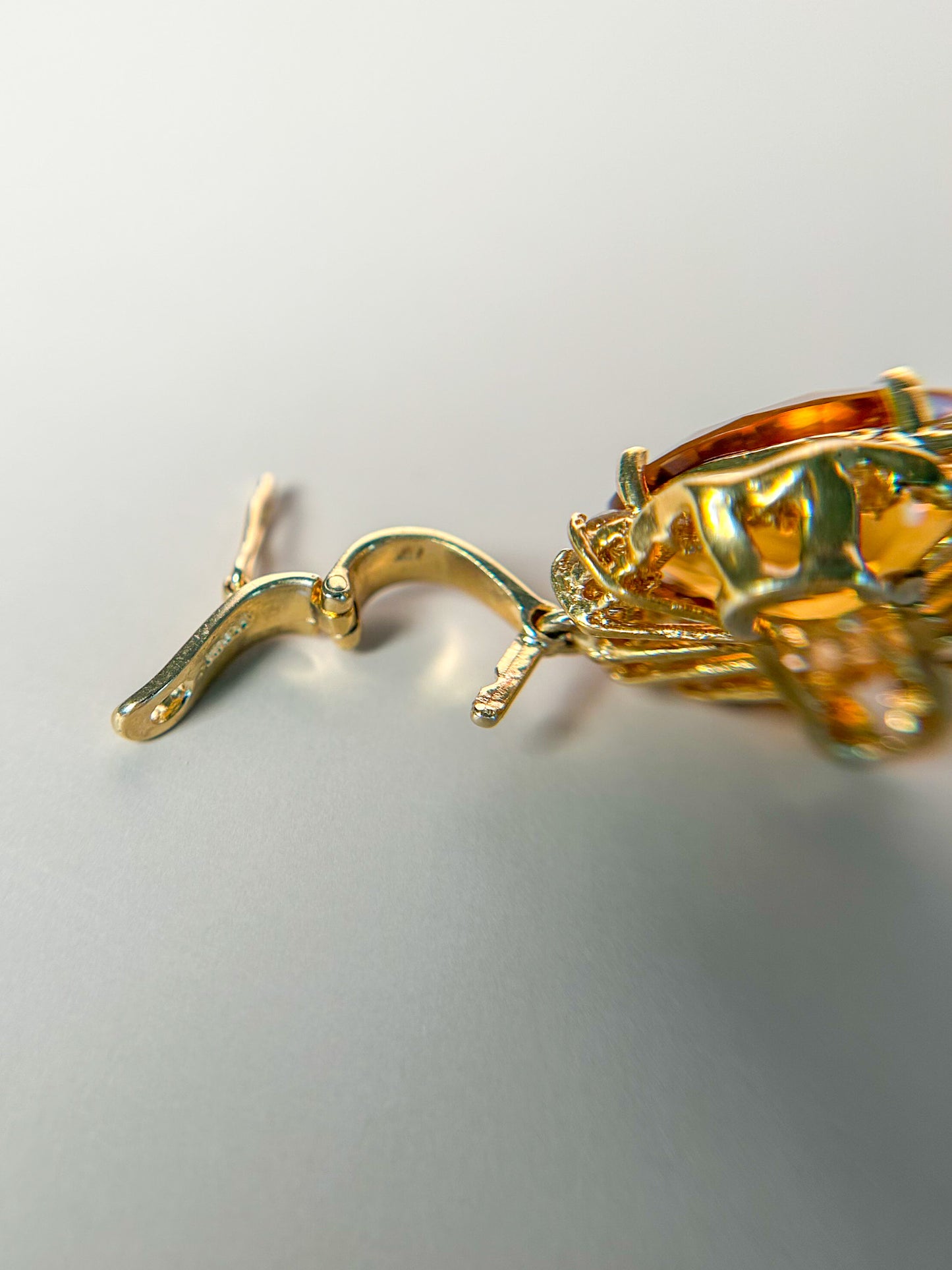 1960s Citrine & Diamond Necklace