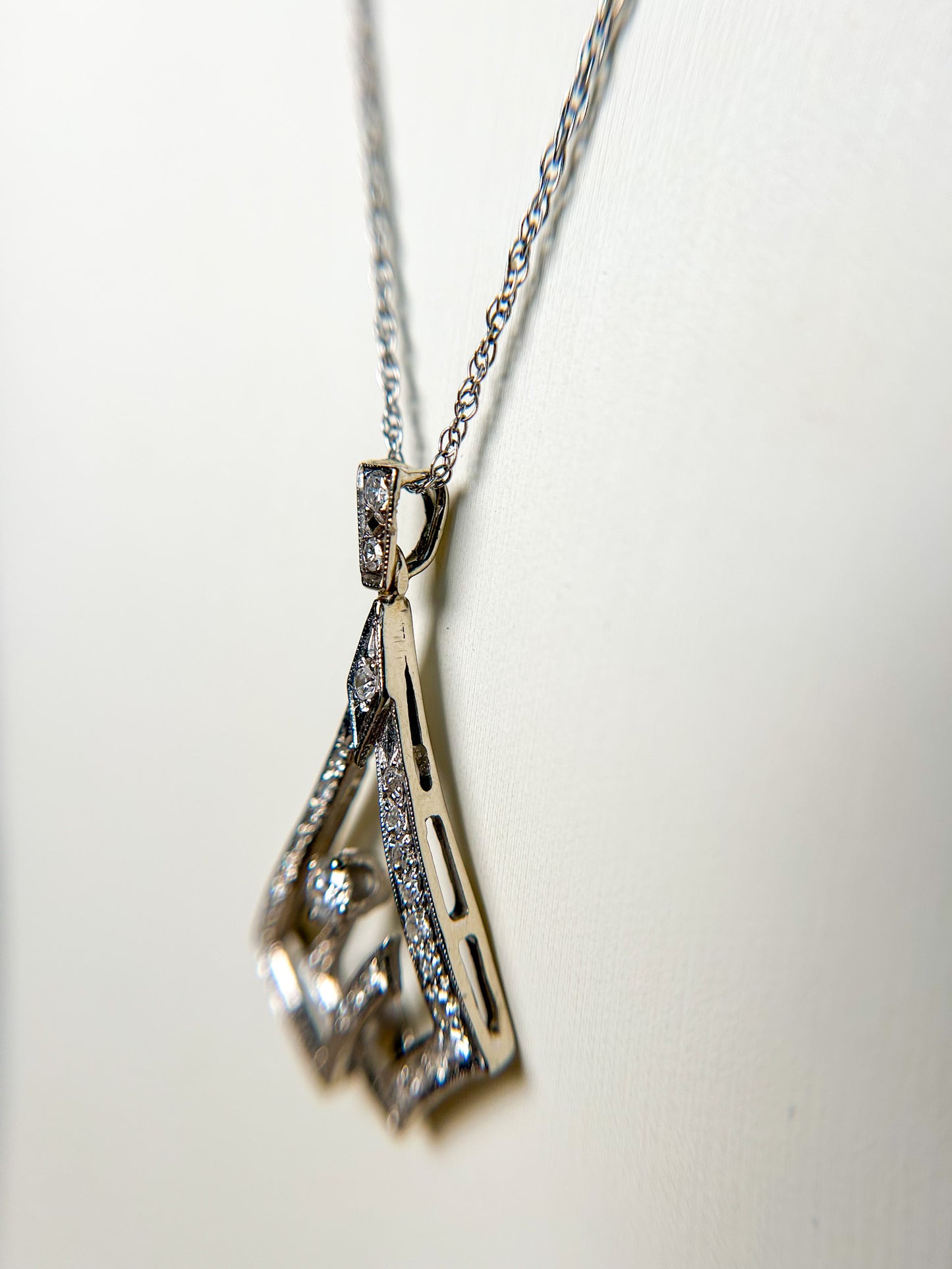 1940s Diamond Pendant