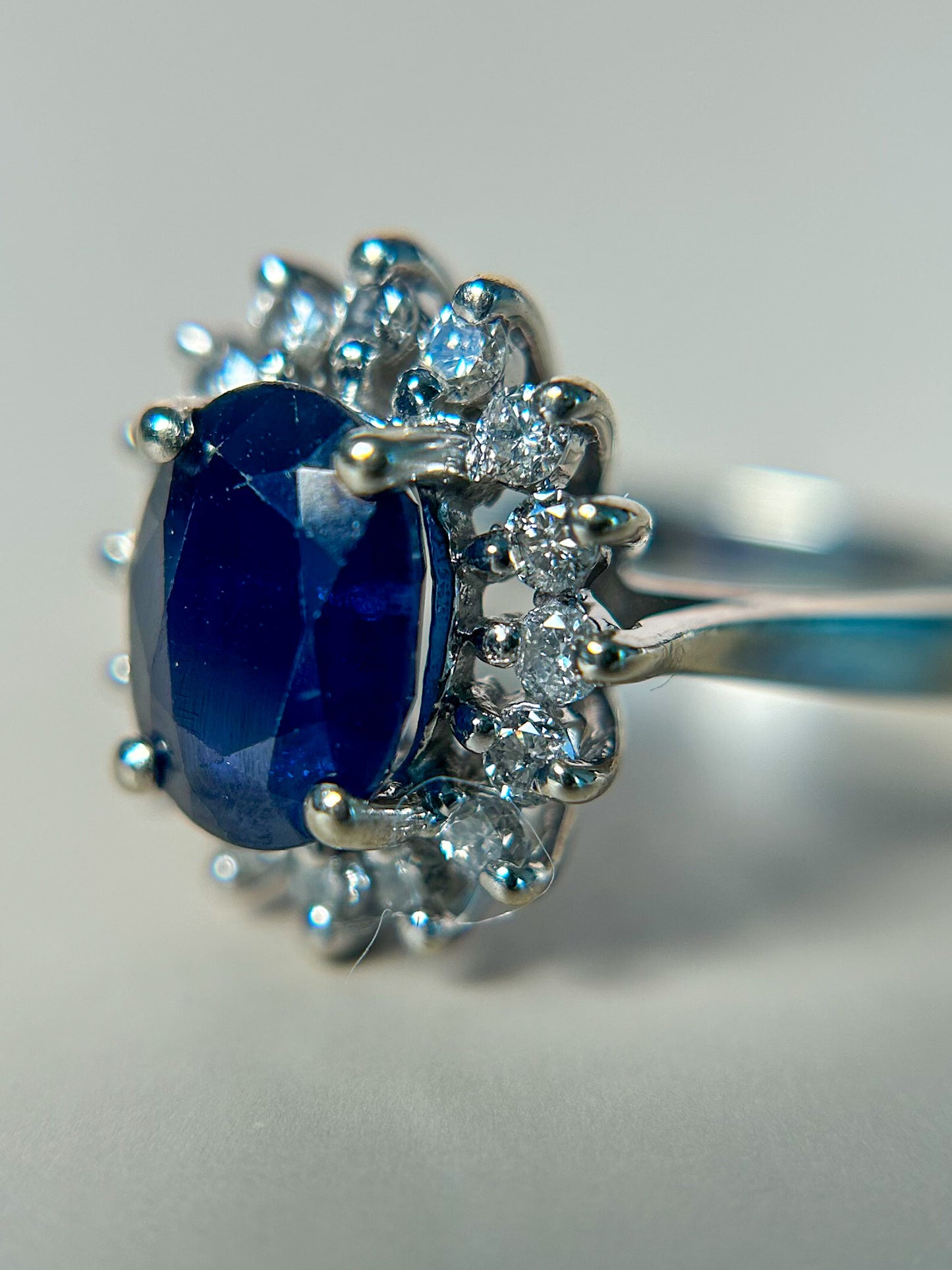 Sapphire & Diamond Ring