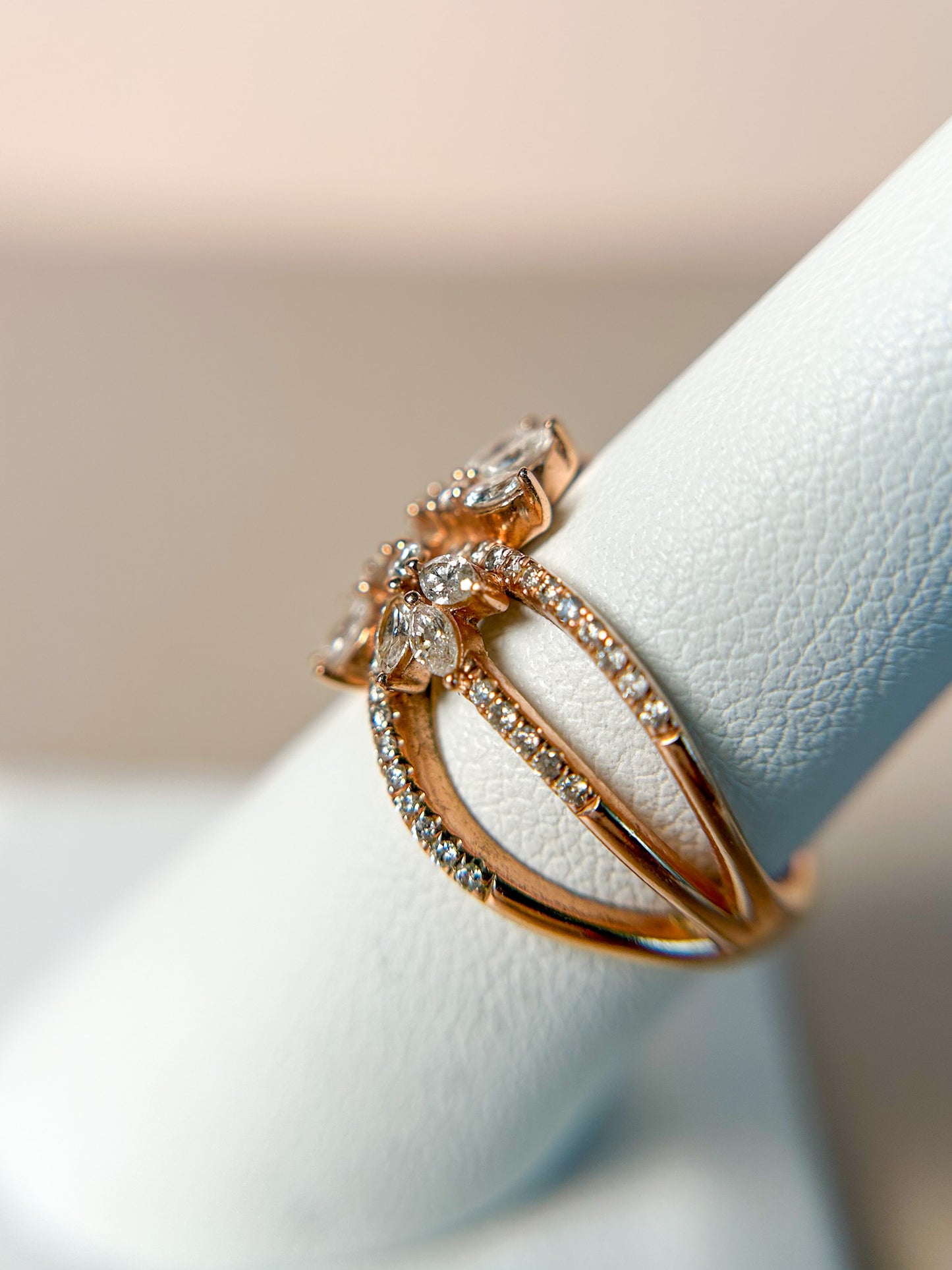 1950s Diamond Cocktail Ring