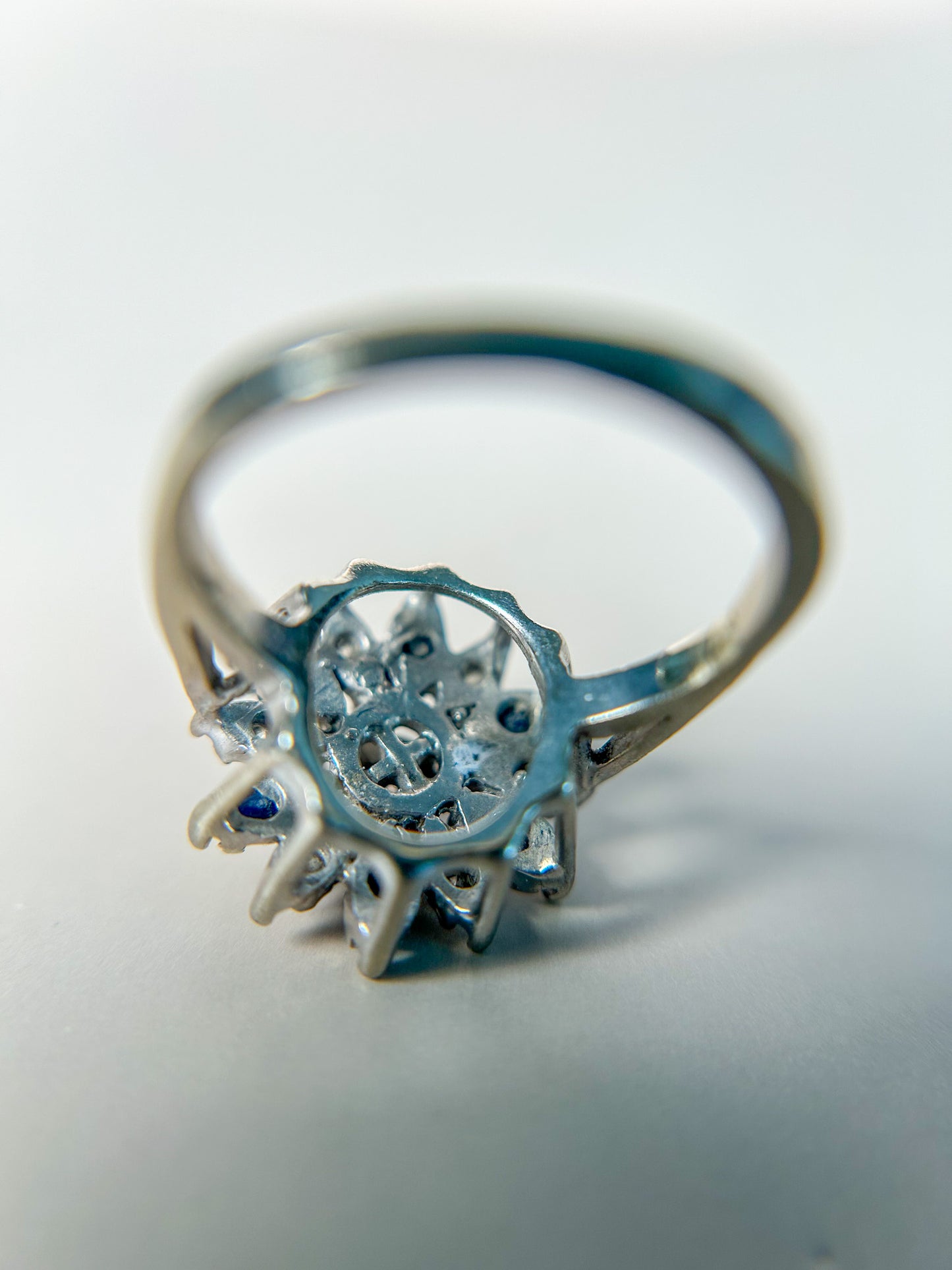 1940s Sapphire & Diamond Ballerina Ring