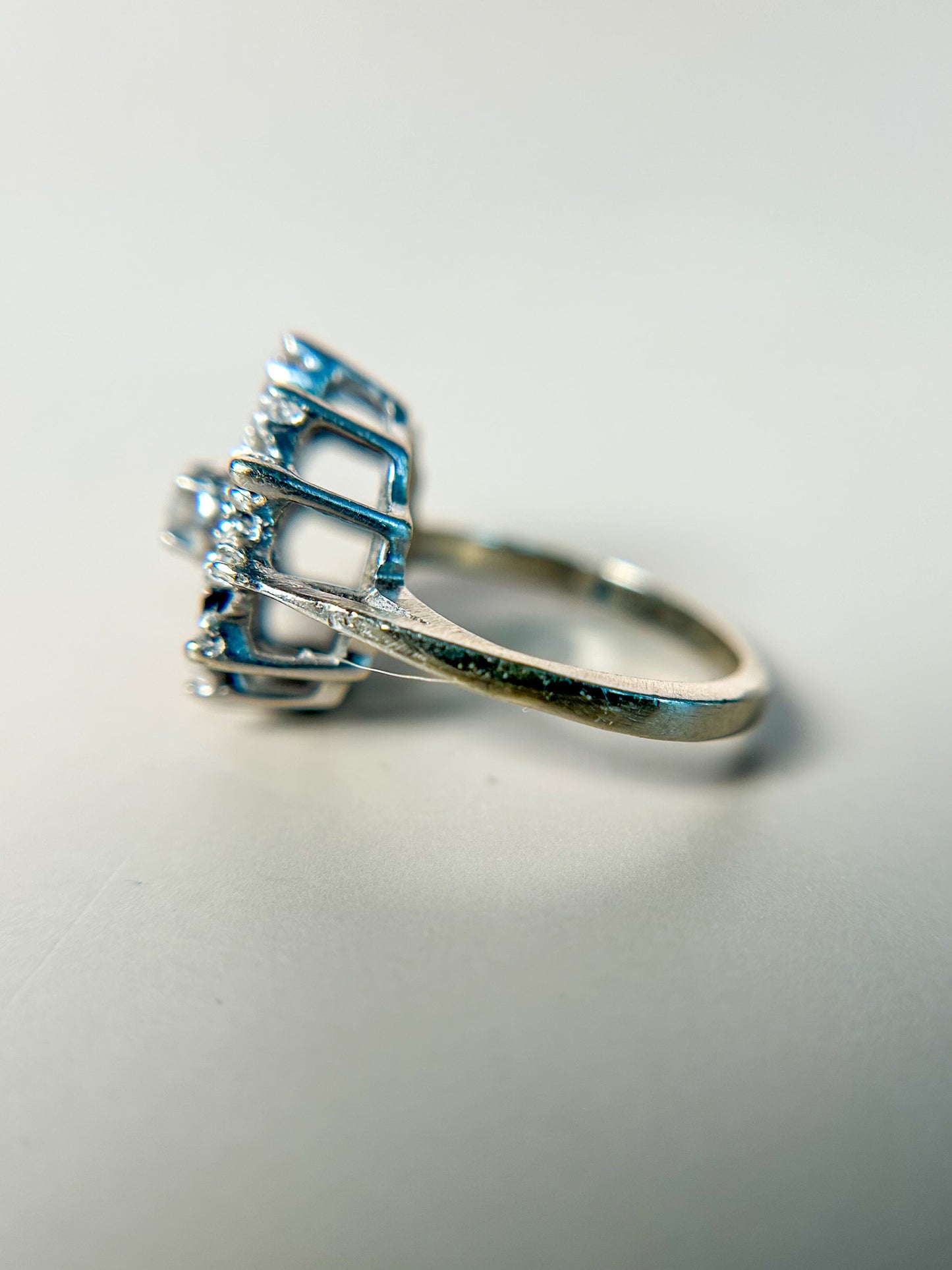 1940s Sapphire & Diamond Ballerina Ring