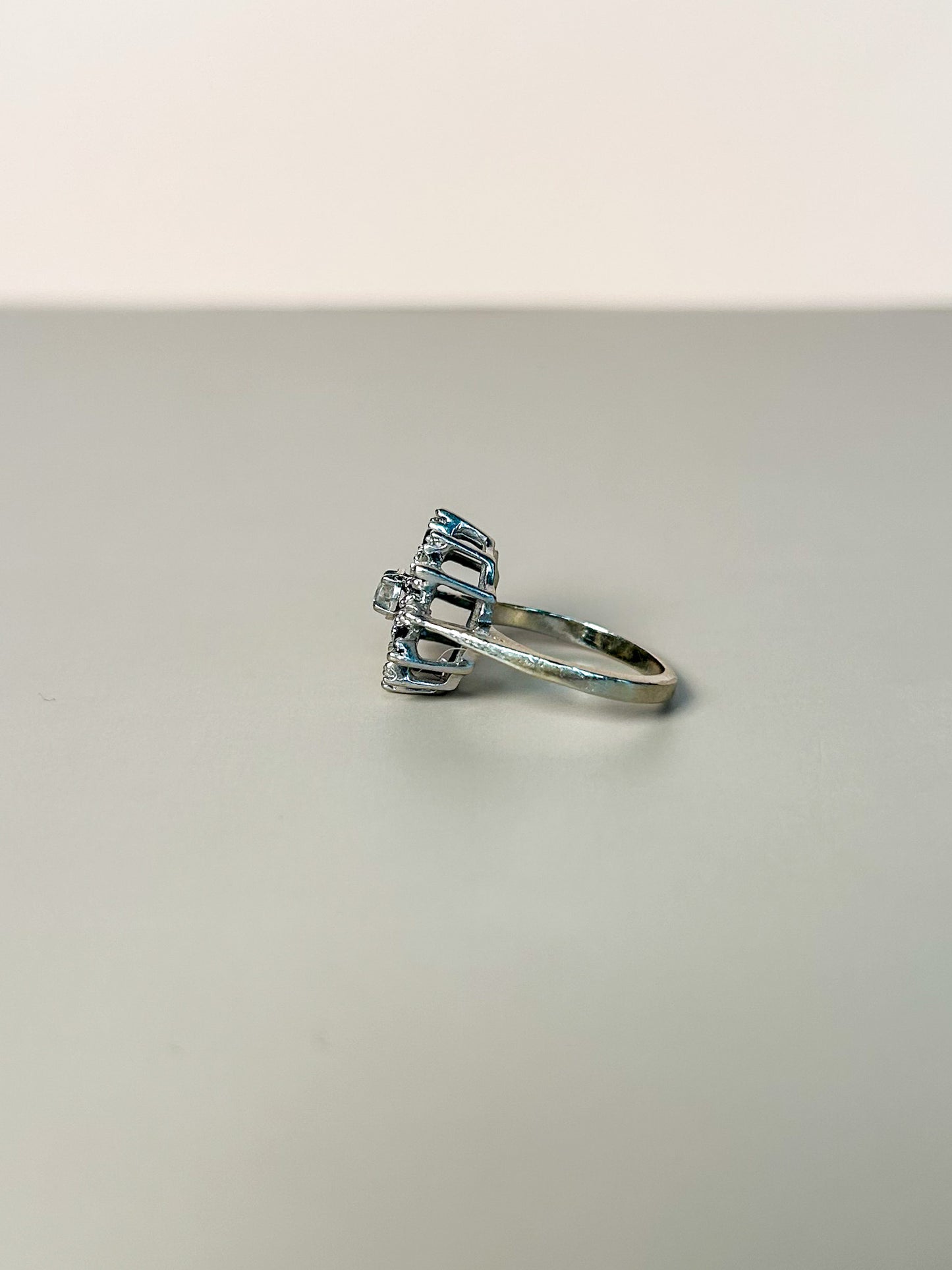 1940s Sapphire & Diamond Ballerina Ring