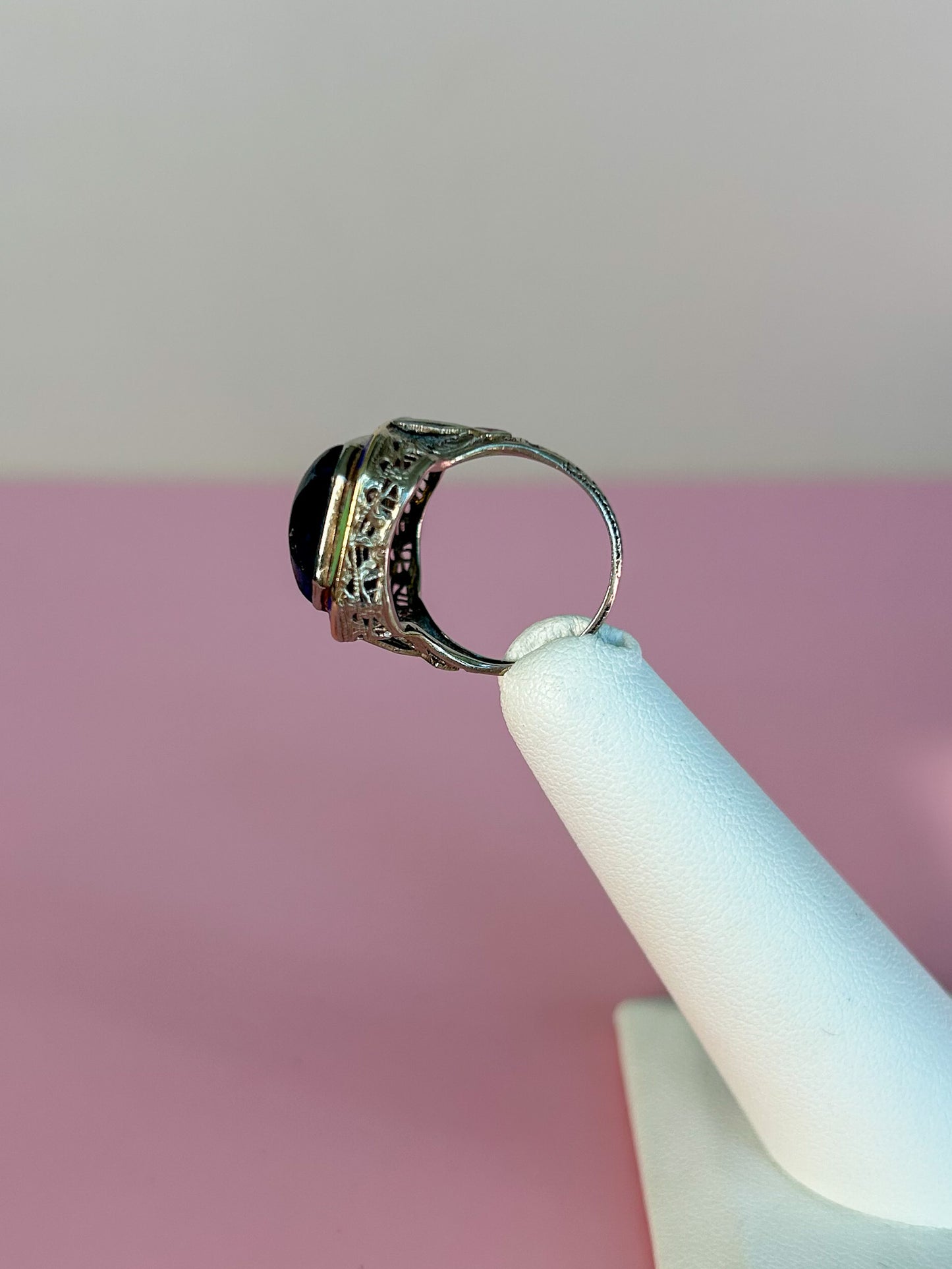 Art Deco Lapis Ring