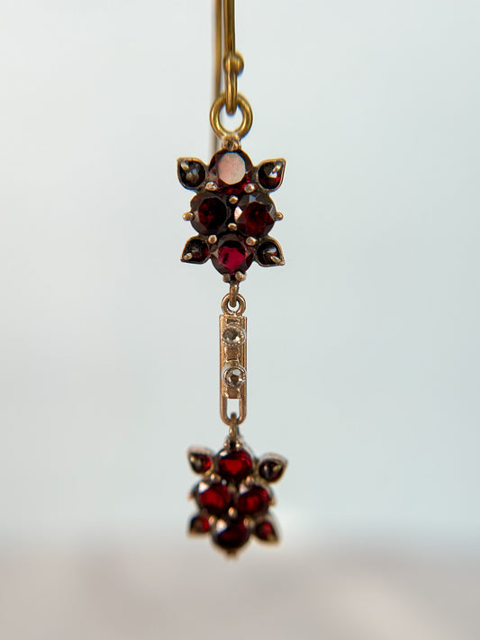 Bohemian Garnet Earrings