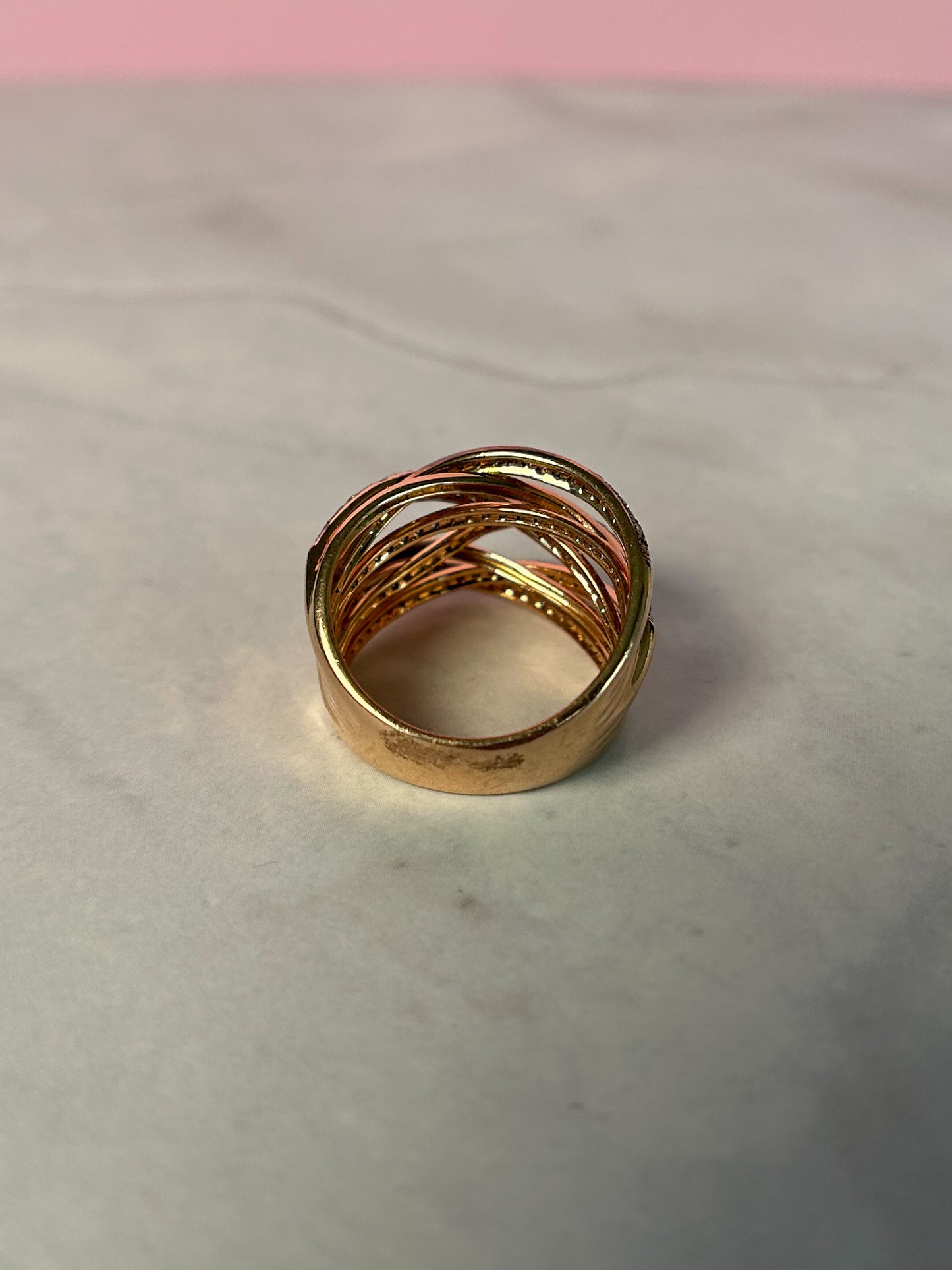 1950s Gold Swirl Ring