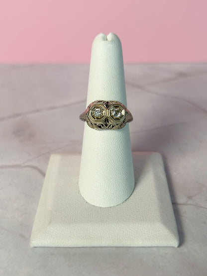 Art Deco Filigree Ring