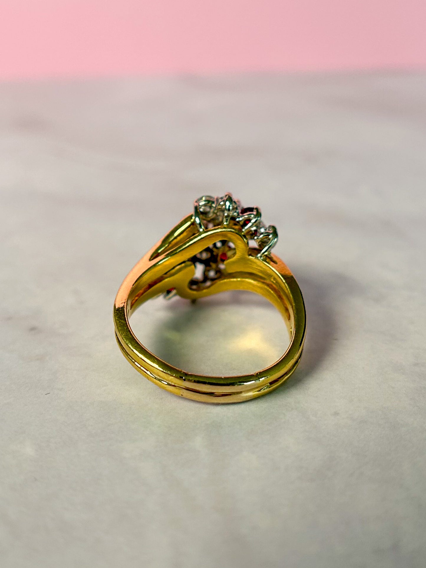 Sold - 1950s Diamond Cocktail Ring