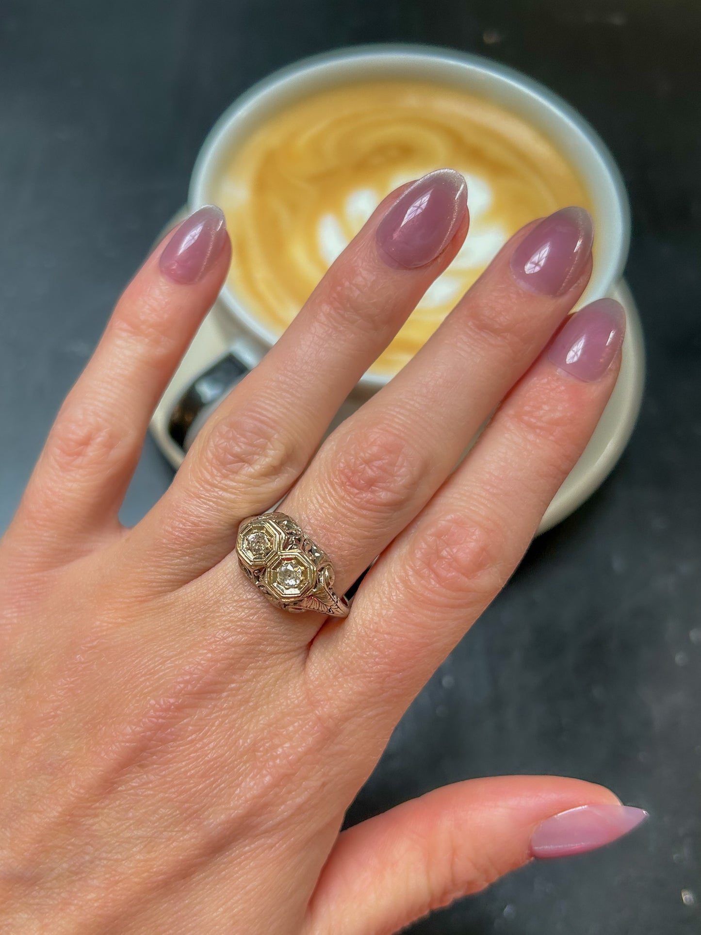 Art Deco Filigree Ring