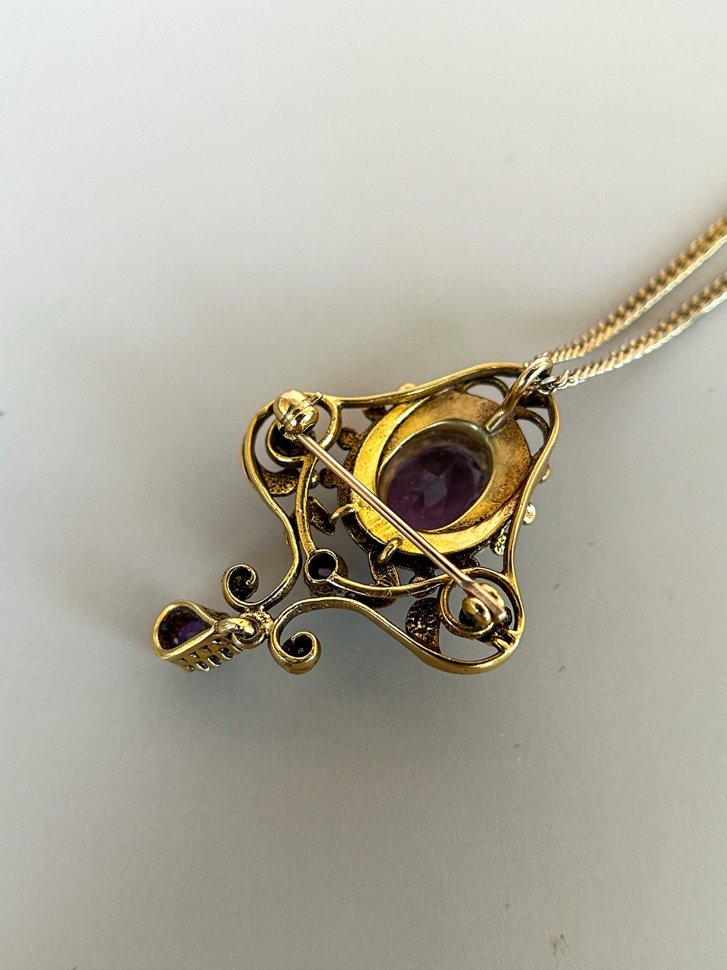 1930s Amethyst Drop