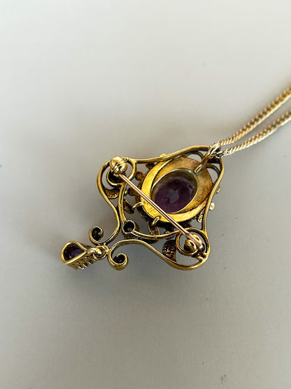 1930s Amethyst Drop