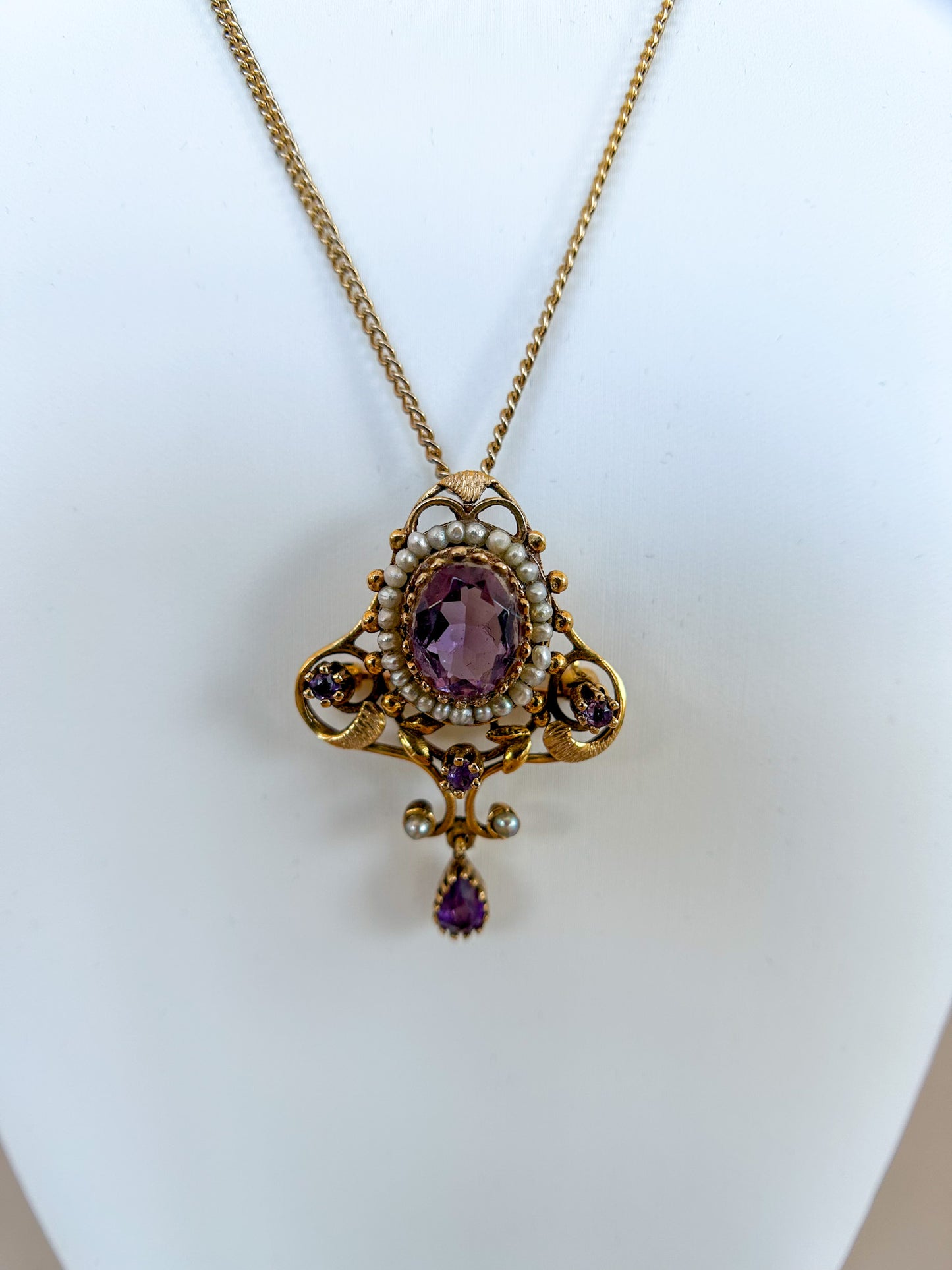 1930s Amethyst Drop