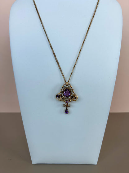 1930s Amethyst Drop