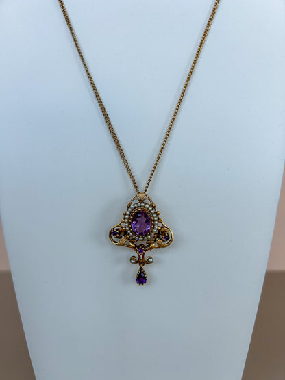 1930s Amethyst Drop