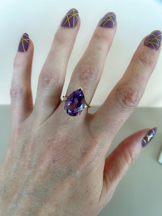 Sold - 14k Amethyst Ring