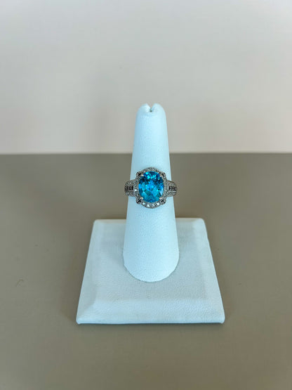 Blue Topaz Ring