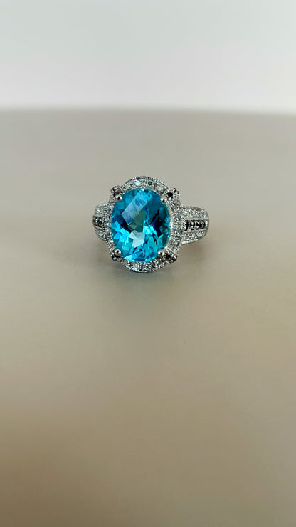 Blue Topaz Ring