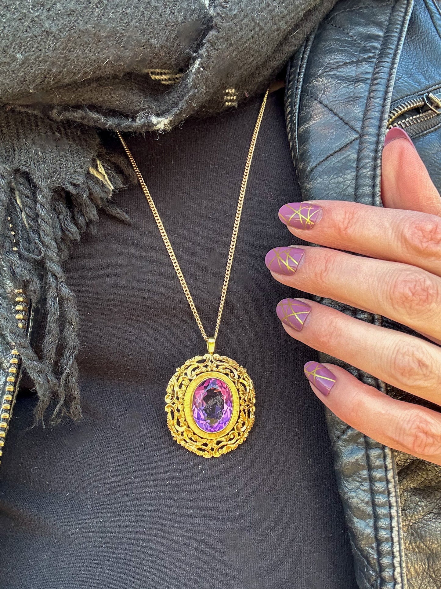 Amethyst Pin-Pendant