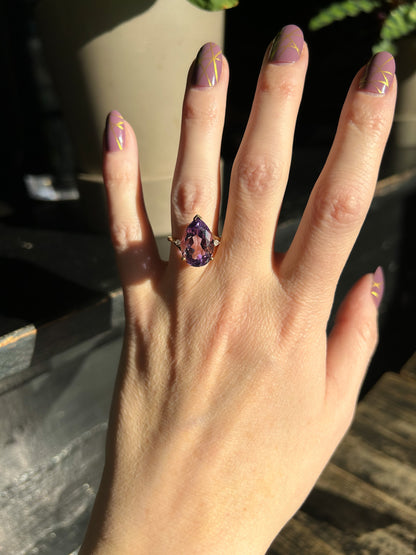 Sold - 14k Amethyst Ring