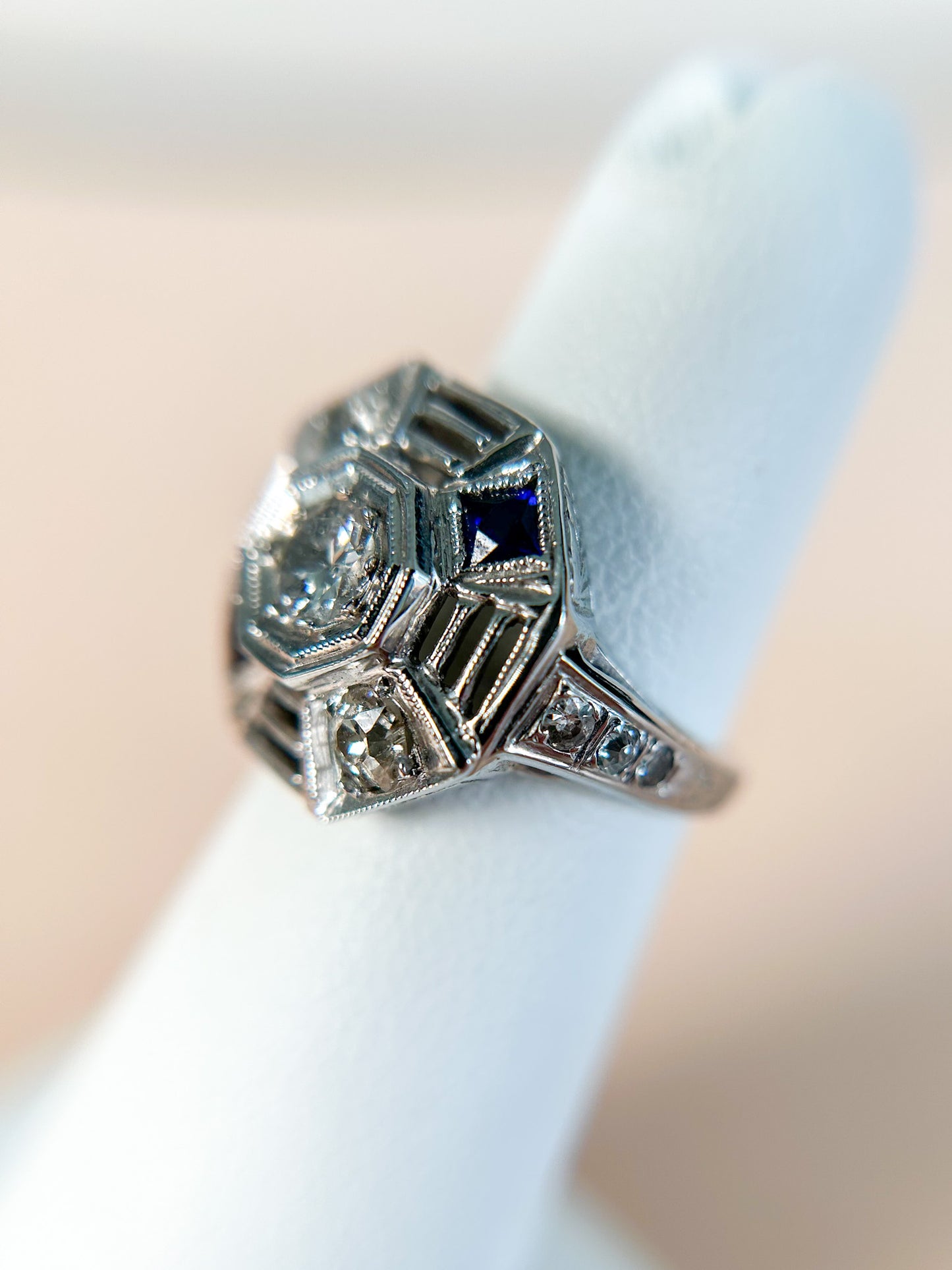 Art Deco Octagon Ring