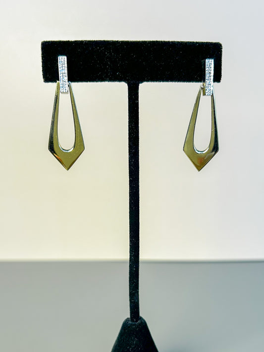 Gold & Diamond Earrings