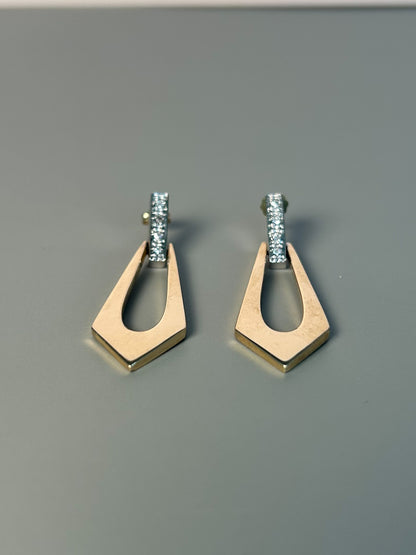 Gold & Diamond Earrings