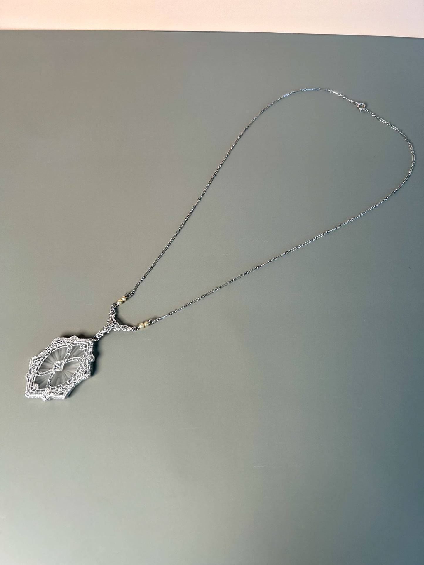 Camphor Glass Necklace