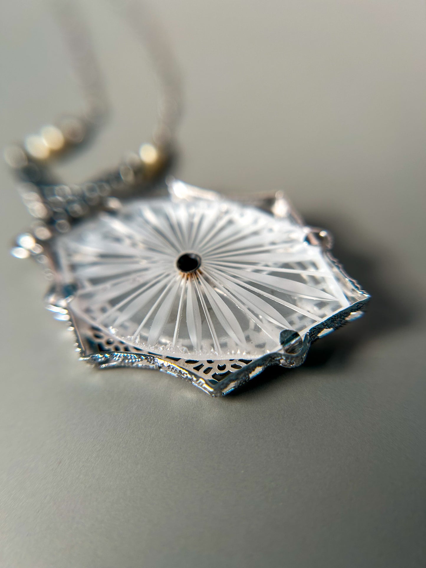 Camphor Glass Necklace