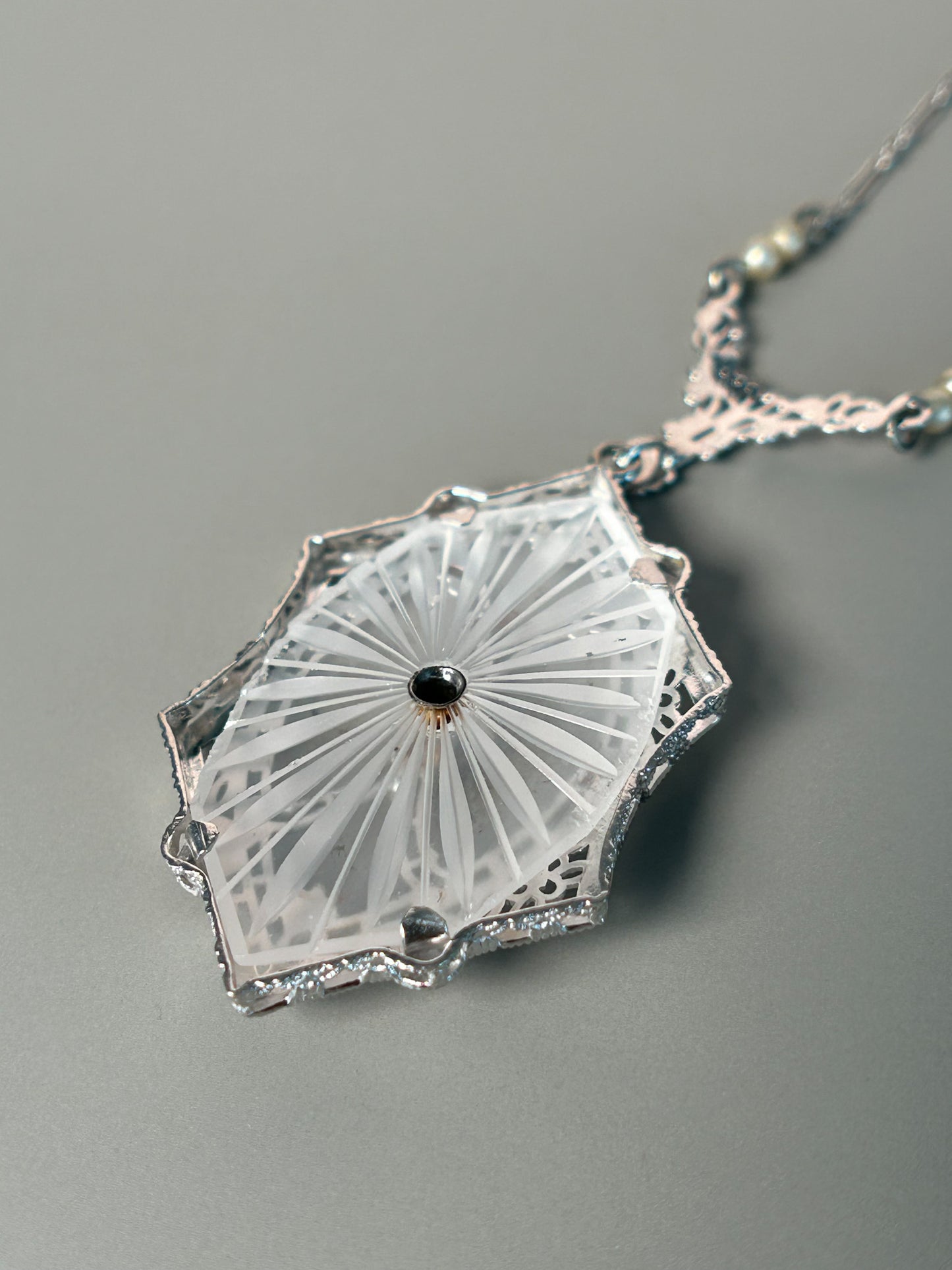 Camphor Glass Necklace