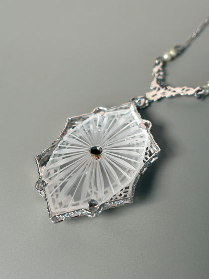 Camphor Glass Necklace