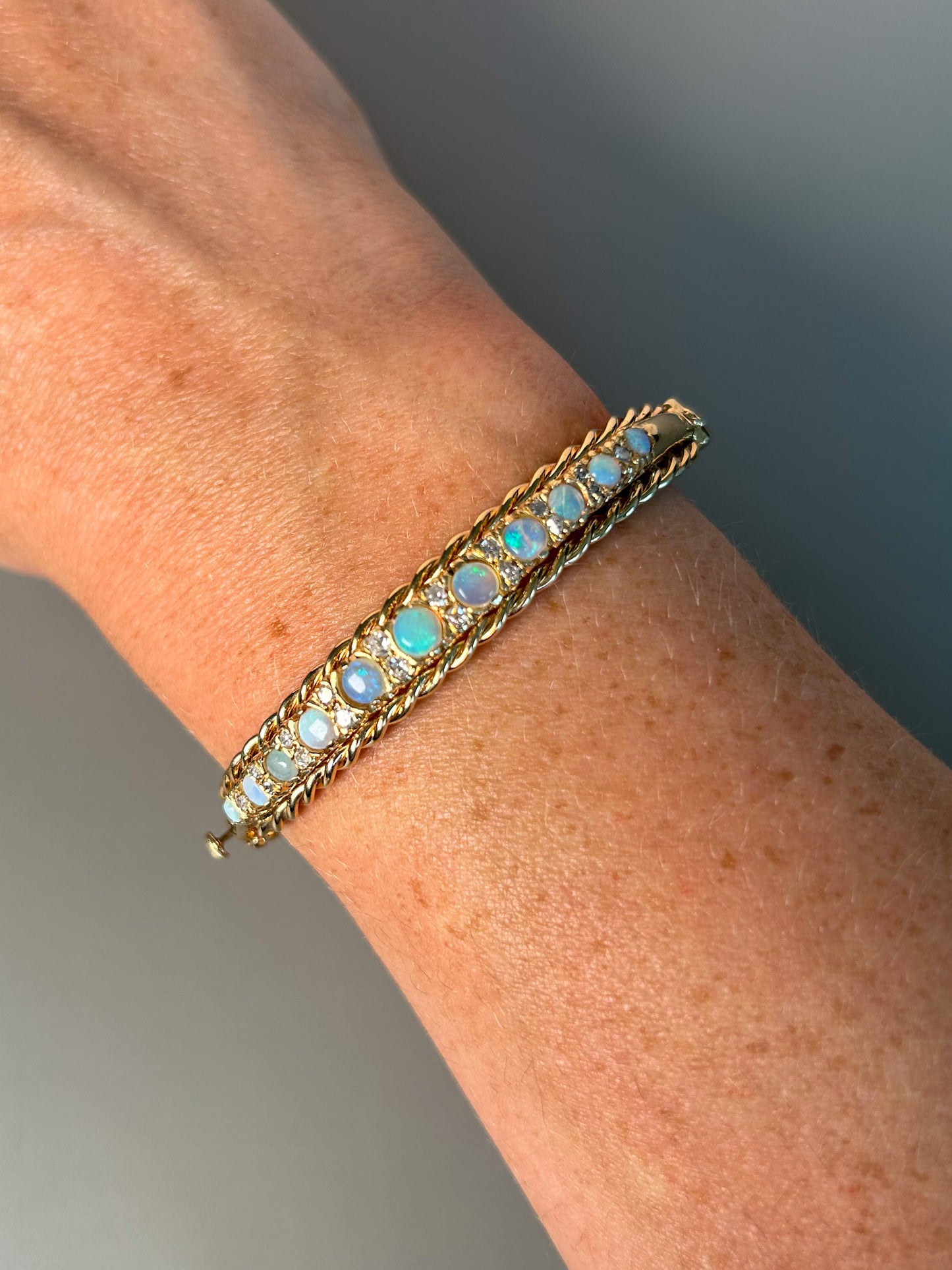 Sold - Opal & Diamond Bracelet