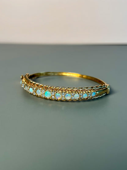 Sold - Opal & Diamond Bracelet