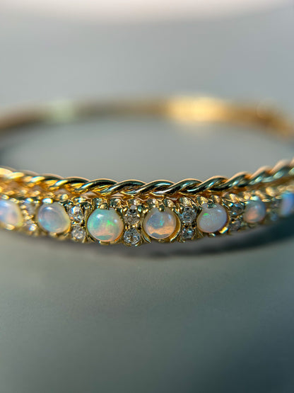 Sold - Opal & Diamond Bracelet