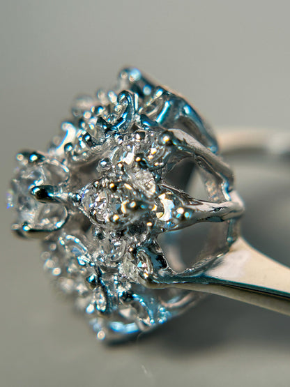 Diamond 1940s Ballerina Ring