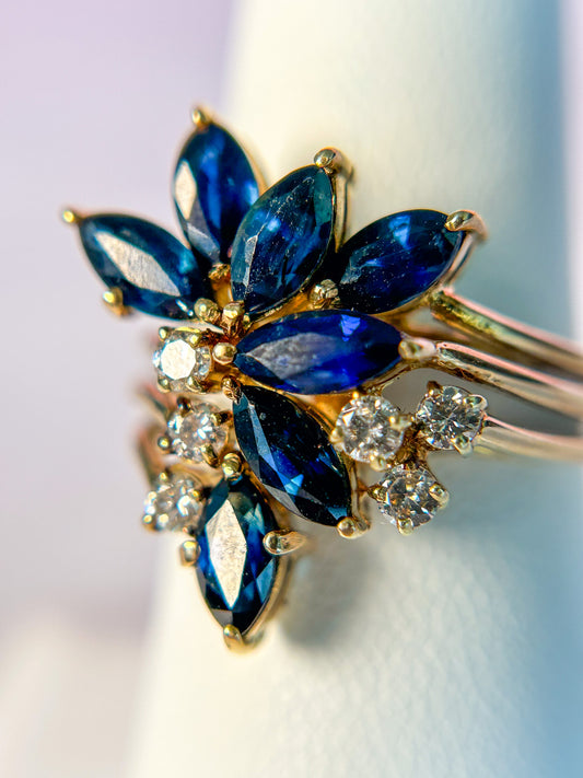 Sapphire Diamond Ring