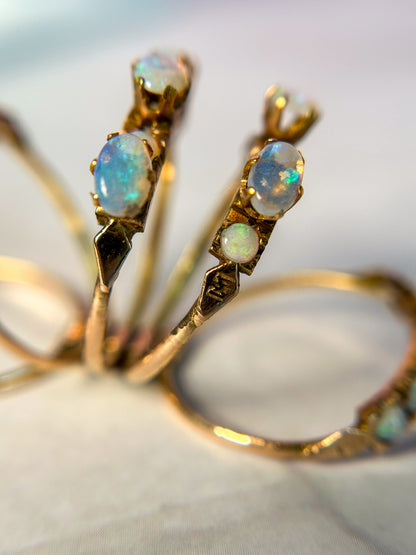 1940s Opal Harem Ring 14k